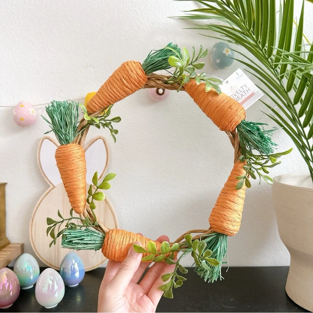 Target Bullseye Easter Wicker Carrots Wreath